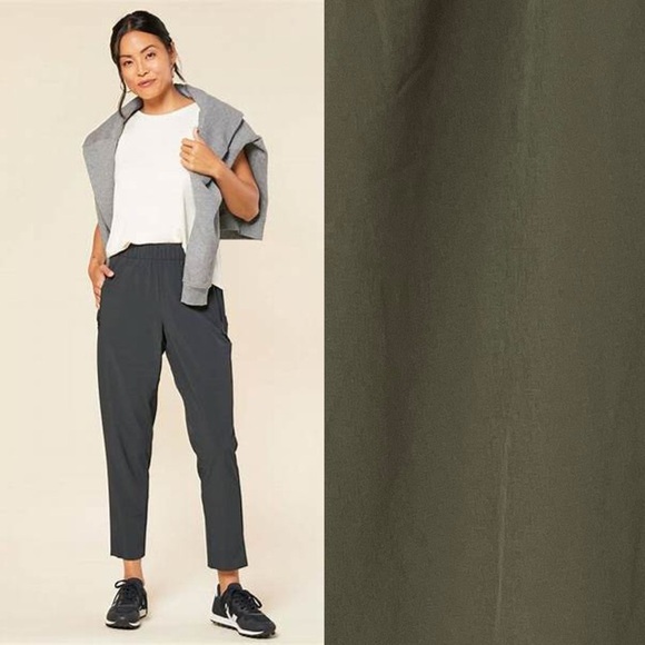 Outerknown OK Active Agility Ankle Pants Olive Green Size S Casual Athleisure 18 - Picture 1 of 5